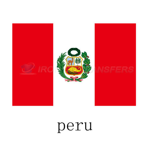 Peru flag Iron-on Stickers (Heat Transfers)NO.1957